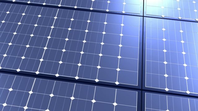 Panneaux solaire 3D zoom