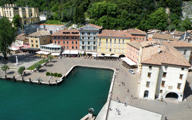 Fototapeta na wymiar Blick über Riva del Garda