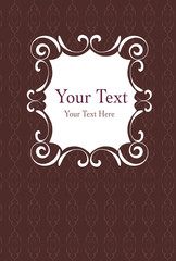 Template design for greeting card