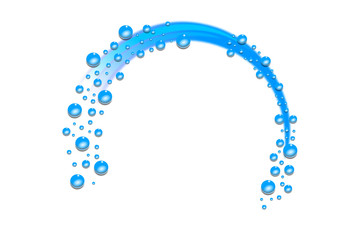 Wasserkreis mit Wassertropfen