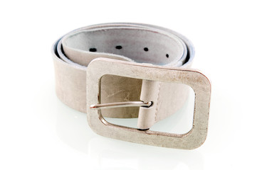Grey belt isolated on white background