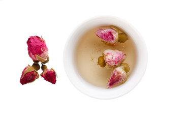 tea with rose