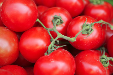 tomato heap on open market