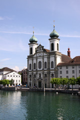 Fototapeta na wymiar Lucerna, Kościół Jezuitów
