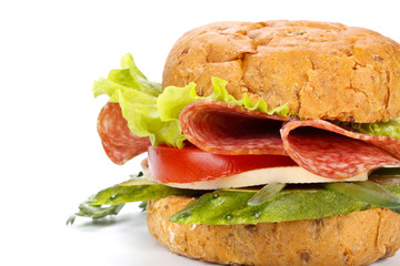 Sandwich with sausage