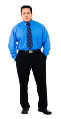 Portrait of businessman standing