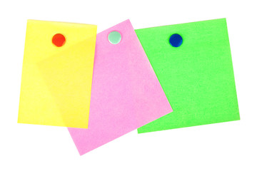 Multicolored note paper