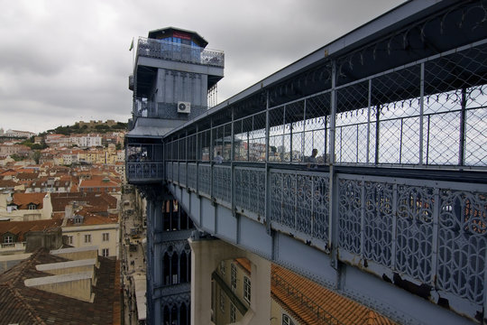 elevador de santa justa, lisboa, portugal