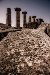 Säulen im Tal der Tempel (Agrigent) - 03