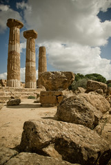 Säulen im Tal der Tempel (Agrigent)