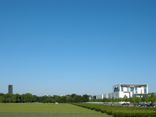 Berlin, Kanzleramt und Glockenturm