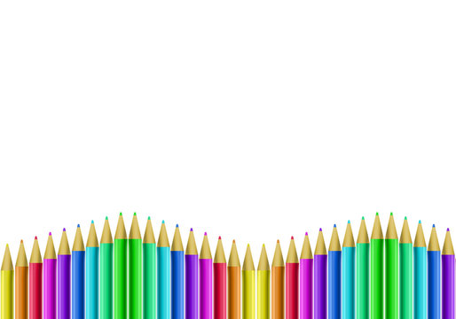 Foglio matite colorate