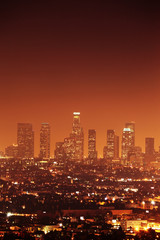 Fototapeta premium Downtown Los Angeles skyline