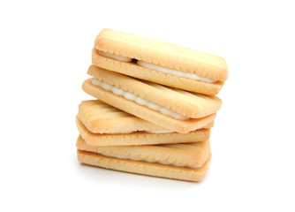Jam and cream biscuits