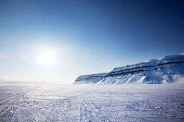 Fototapete Nördlicher Polarkreis Svalbard-Landschaft