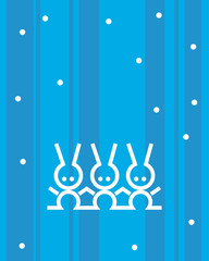 Fototapeta premium hares 1