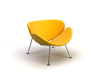 yellow modern chair