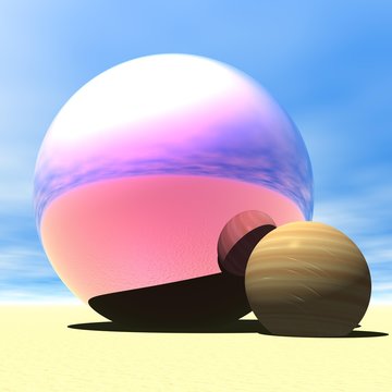 boule de p&eacute;tanque rose