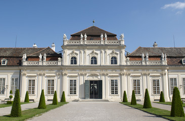 Fototapeta na wymiar Belvedere jest barokowy kompleks pałacowy