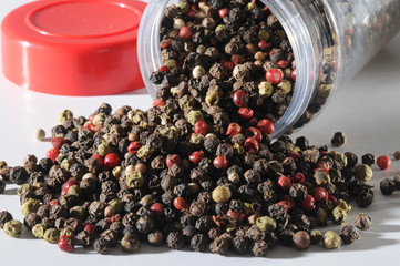 Peppercorns.