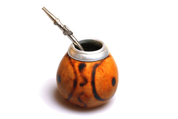 Calabash isolated on white