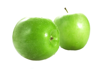 Fresh green apples