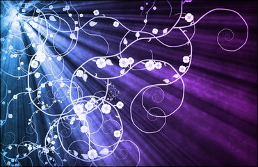 Ray of Light Beautiful Grunge Abstract