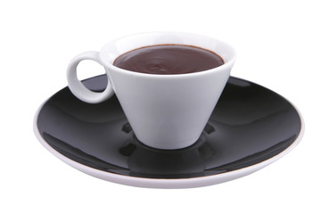 chocolate drink isolated