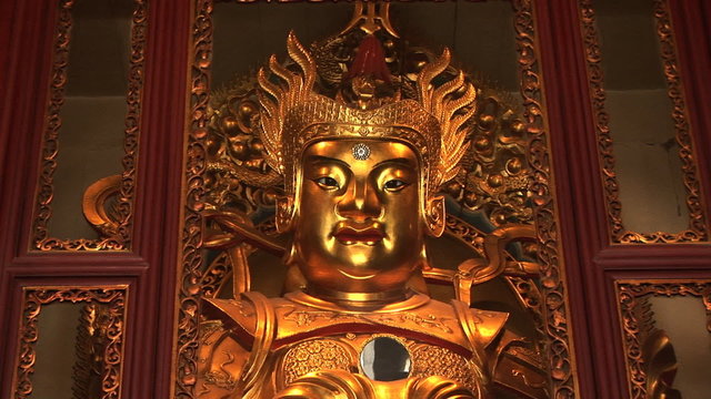 Golden Statue, Jade Buddha Temple, Shanghai, China