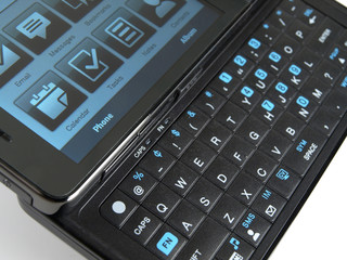 Smart Phone QWERTY keypad perspective view