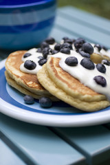 Shades of Blue Pancakes