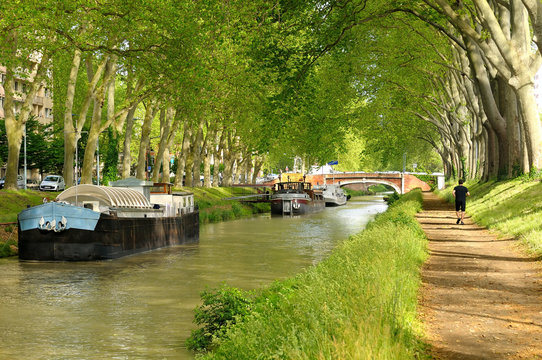 Le canal du Midi (Toulouse).