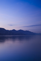 Sunset at garda lake