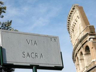 Obraz premium Rom, Via Sacra