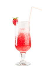 isolated strawberry cocktail