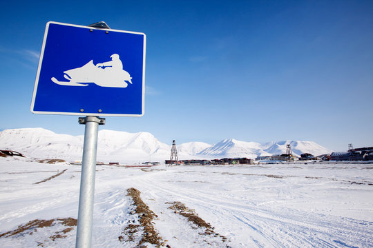 Snowmobile Sign