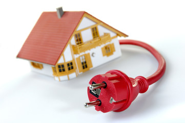 Modellhaus mit Schuko-Stecker