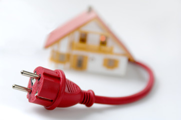 Modellhaus mit Schuko-Stecker