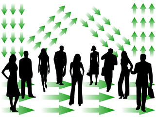 Illustration of business people