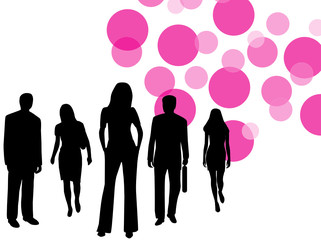 Illustration of business people