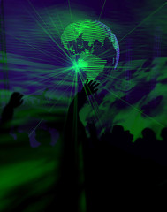 laser light world disco club