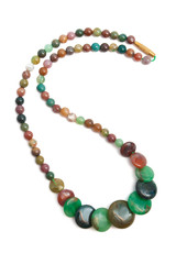 Color beads isolated on white