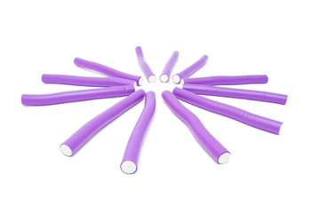 Hair modeling sticks isolated on white