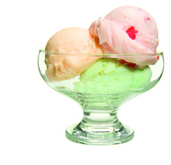 Tasty delicious ice cream in a bowl