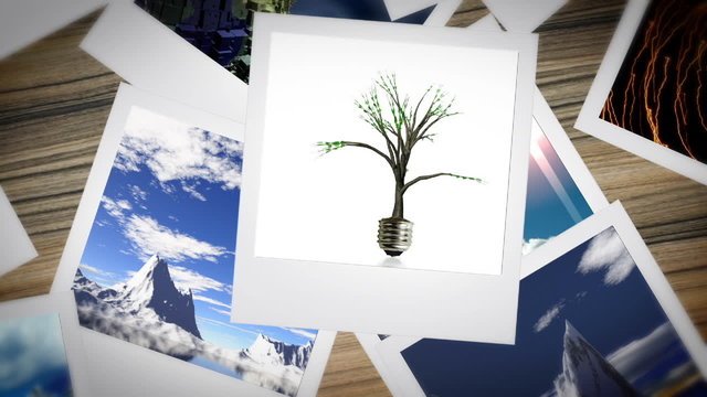 Environmental animated Polaroid presentation