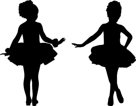 silhouette small ballerina