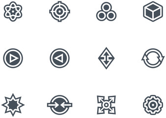 Abstract icons set