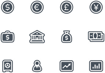 Vector Finance, Banking Icon Set