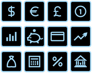 Vector Finance, Banking Icon Set