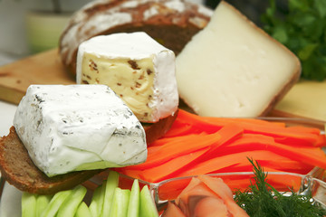 different types of cheeses